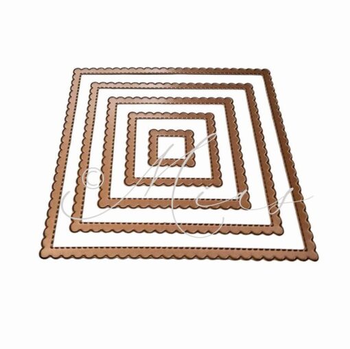 Stanzenset ‚Wellenquadrat aussen‘