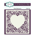 Stencil - Blumen Herz- Creative Expressions