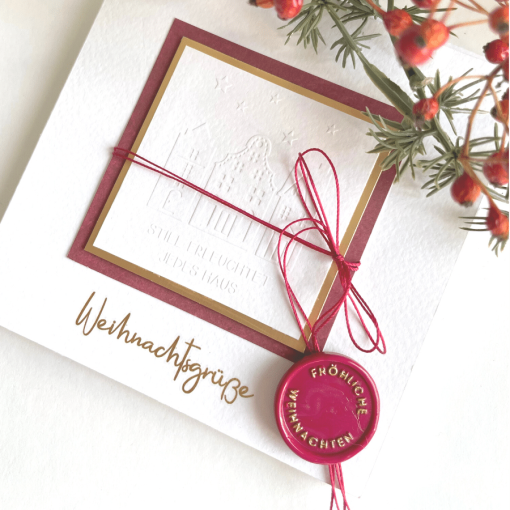 Siegelstempel Fröhliche Weihnachten