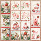 Strawberry thief - Cut-out-cards