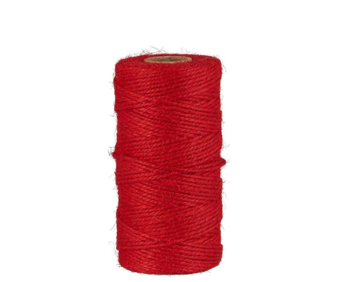 Jutegarn 100m: leuchtend Rot