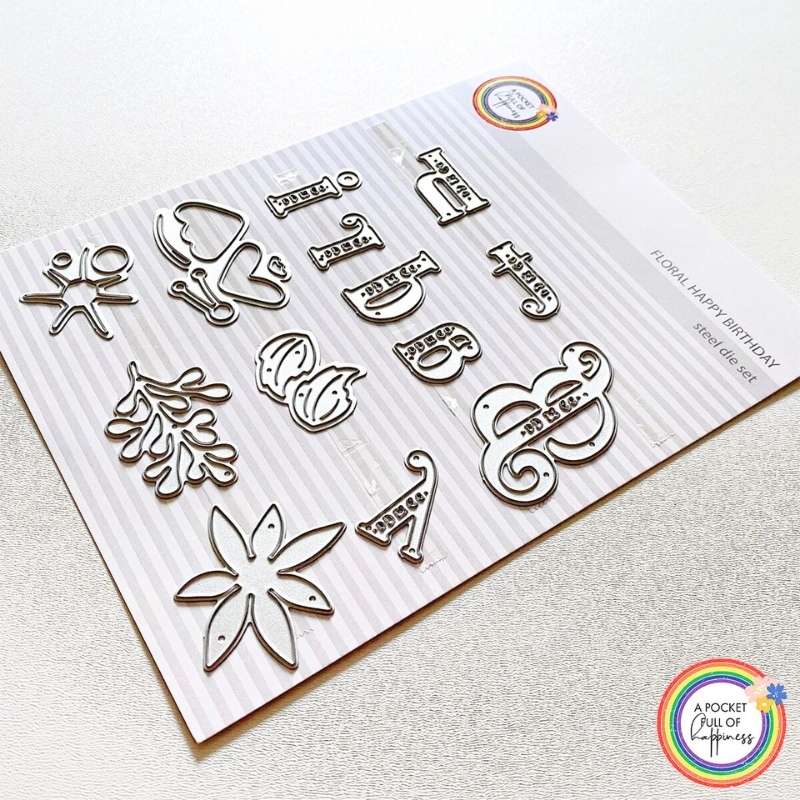 Floral Happy Birthday Set