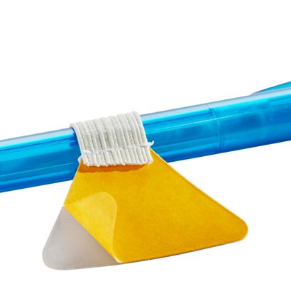 Stifthalter aus Flachgummi für Stifte weiss