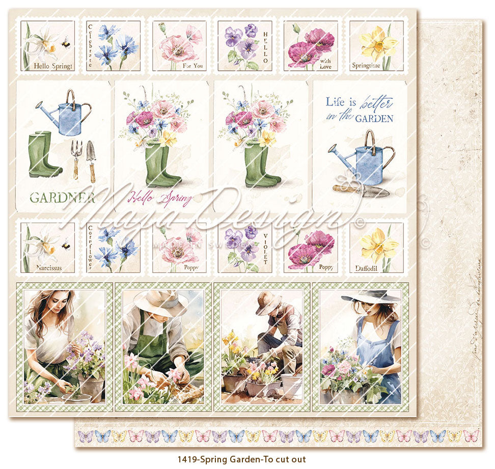 Spring Garden: To cut out