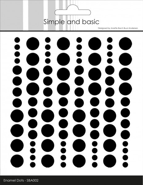 Enamel Dots - Jet Black