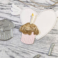 Cupcake mit Kerze - Stanze