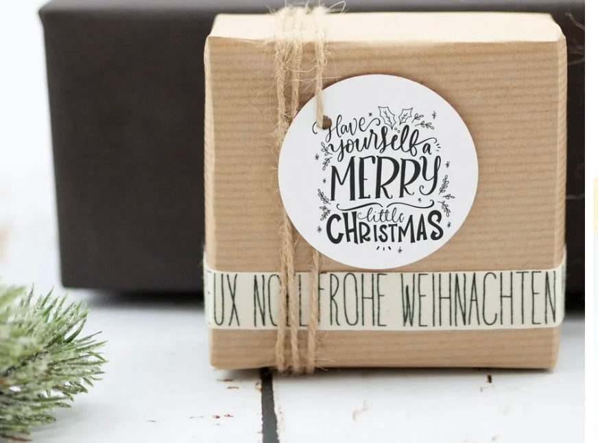 Weihnachtsstempel "Have yourself a merry little christmas"