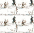 Designpapier - Landschaft - Wintertraum