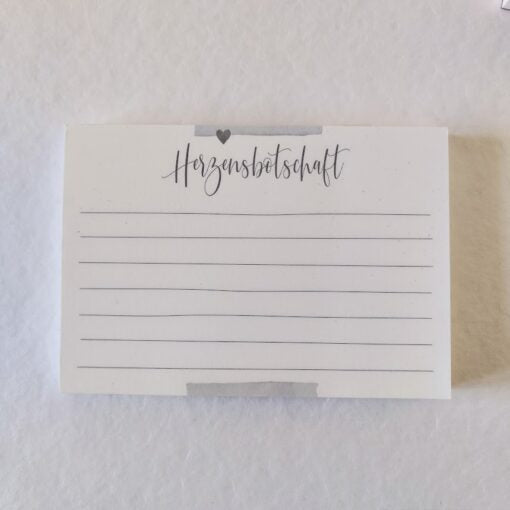 Notizblock „Herzensbotschaft“ A6 quer