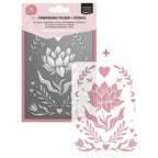 3D Prägefolder + Schablone Flower Dreams A6