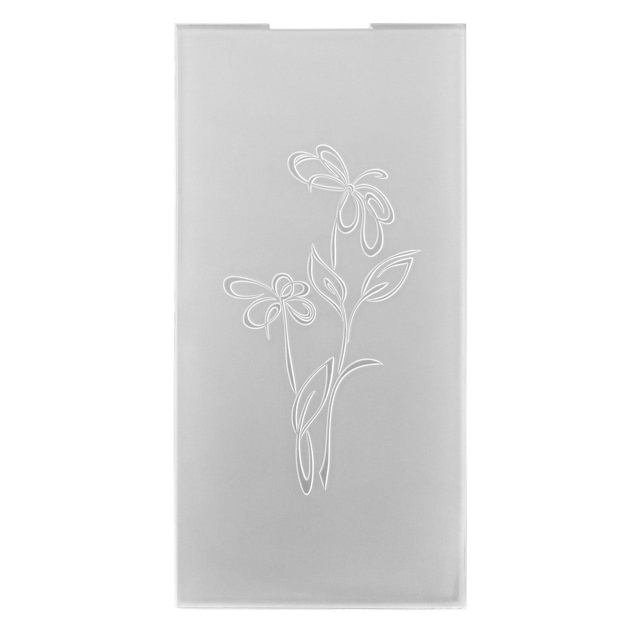 Nellie's Choice • 3D Prägefolder Ränder Feine Blumen 10,5x20,5cm