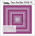Stanze - Squares with open scallop, xxl 70.