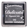 Tsukineko - Delicata Small Ink Pad "Silvery Shimmer" Metallic Stempelkissen