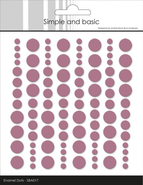 Enamel Dots - Old Rose
