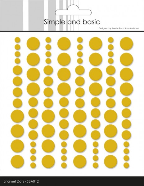 Enamel Dots - Mustard
