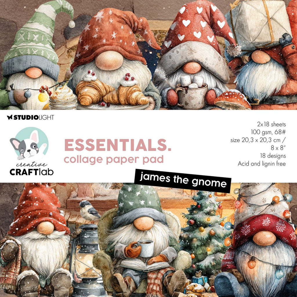 Creative Craftlab • Essentials Collage Paper pad James the gnome