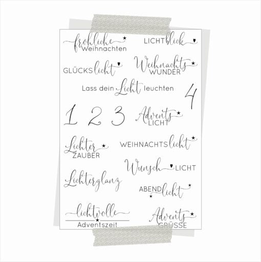 Klarsichtstempel „Lichterzauber“