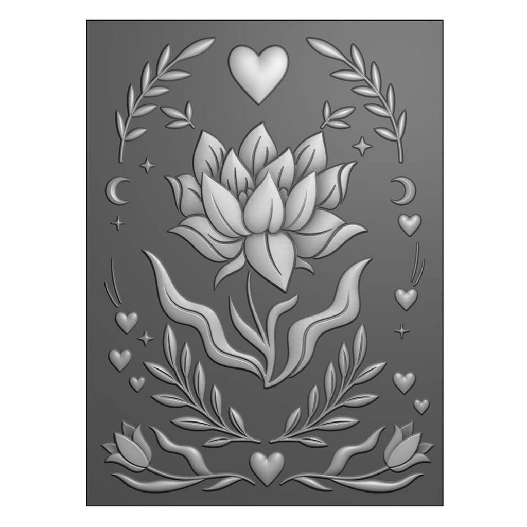3D Prägefolder + Schablone Flower Dreams A6