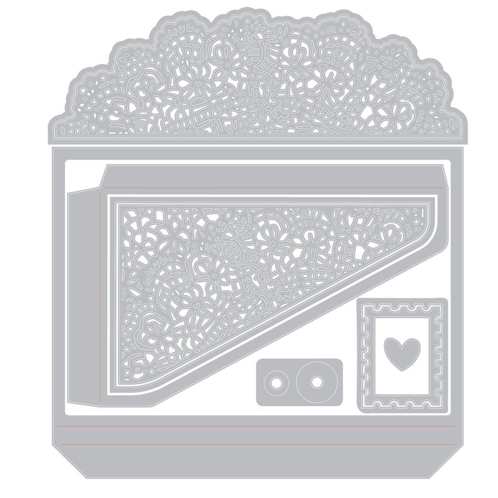 Stanze - Sizzix • Thinlits Die Set Laced Folio by 49 and Market