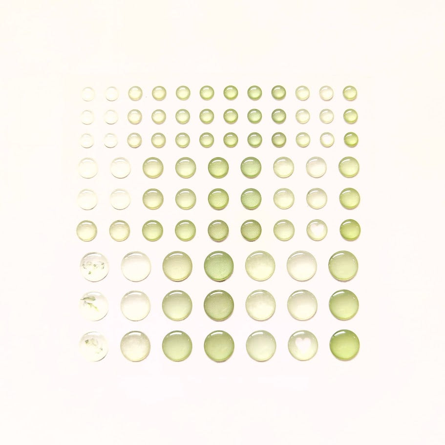 Enamel Dots „Frühlingsgrün“ gemischt