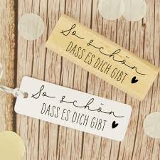 Stempel "So schön dass es dich gibt"