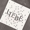 Schablone - Liebe