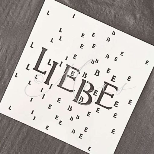 Schablone - Liebe