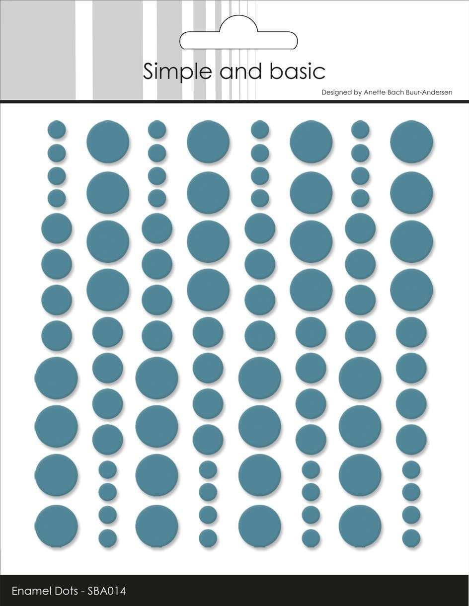 Enamel Dots - Aqua