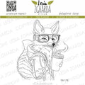 Fuchs mit Kaffe - Stempel