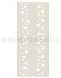 Stencil 'Herzchenstreifen'