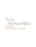 Schriften Duo Frohe Weihnachten