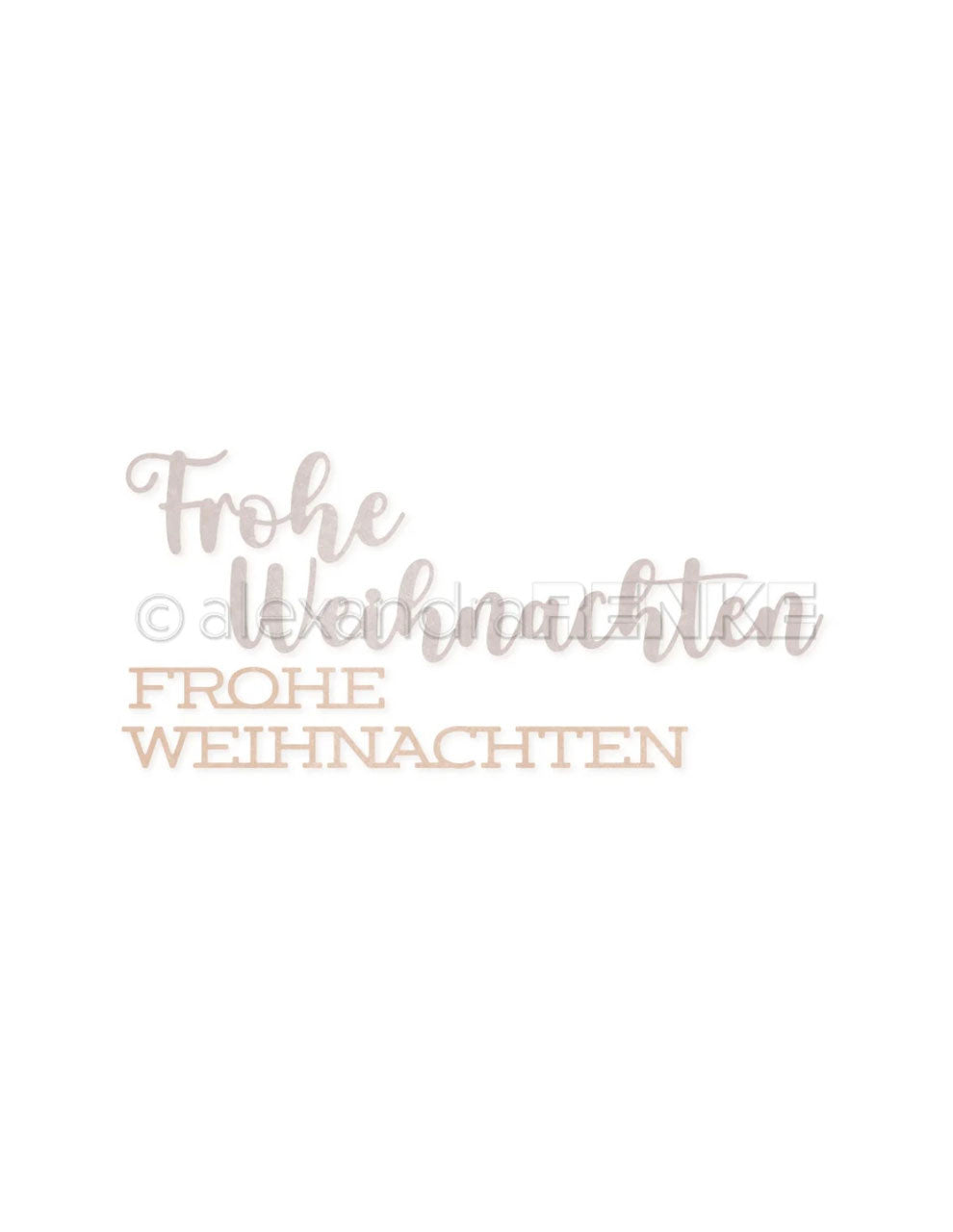 Schriften Duo Frohe Weihnachten